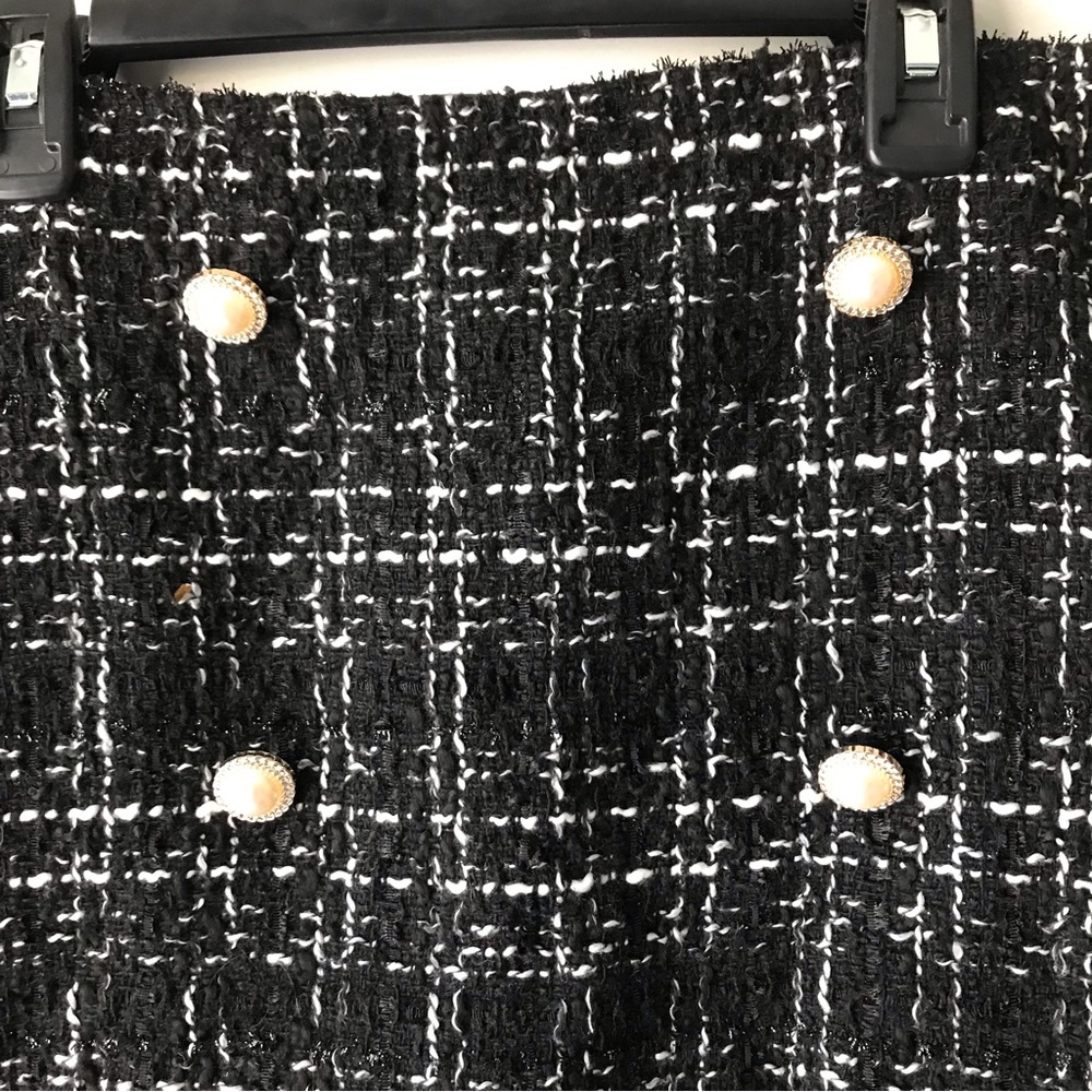 Shein-2-piece black and white plaid tweed suit. - Picture 5 of 6